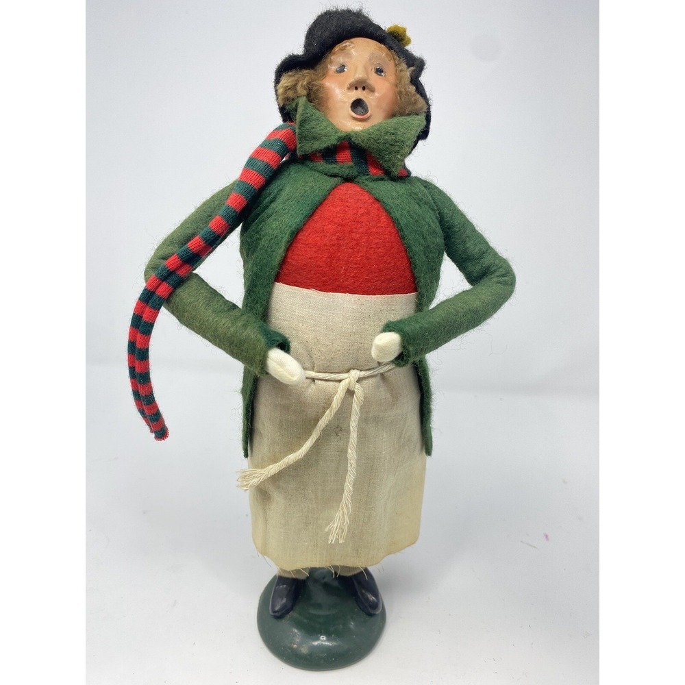 Byers Choice Christmas Caroler 1988 Limited Edition 103/600 Scarf Apron Figurine